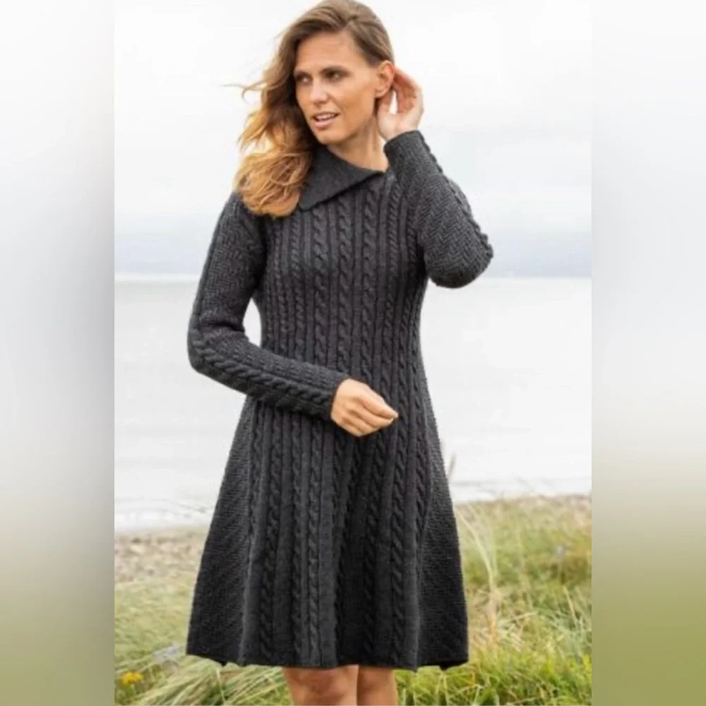 The Irish Store‎ Merino Wool Cable Knit Aran Dress